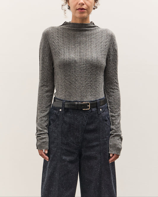 Anggae Smocked Pullover, Grey