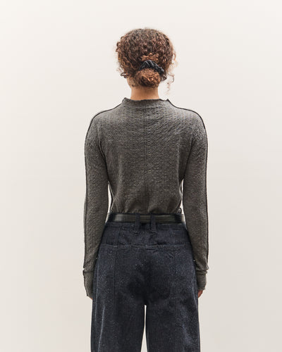 Anggae Smocked Pullover, Grey