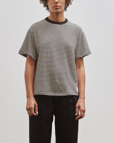 Brain Dead x Brooks Brothers Loose Knit Striped T-Shirt, Black