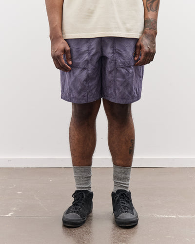 Brain Dead Unisex Gridded Ripstop Utility Short, Blueberry