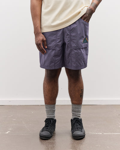 Brain Dead Unisex Gridded Ripstop Utility Short, Blueberry