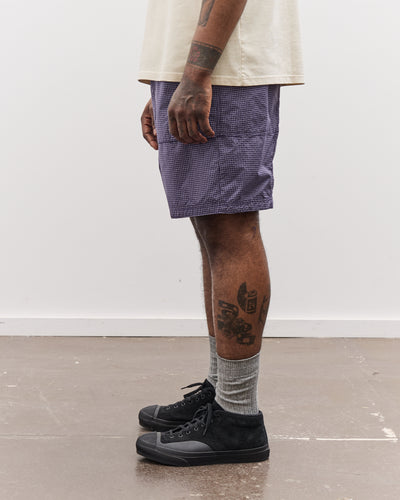 Brain Dead Unisex Gridded Ripstop Utility Short, Blueberry