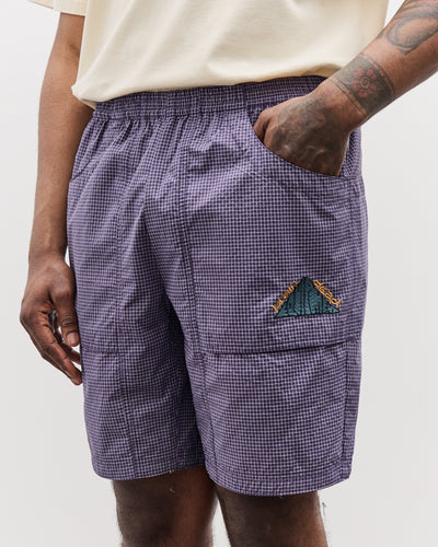 Brain Dead Unisex Gridded Ripstop Utility Short, Blueberry