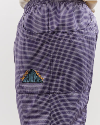Brain Dead Unisex Gridded Ripstop Utility Short, Blueberry