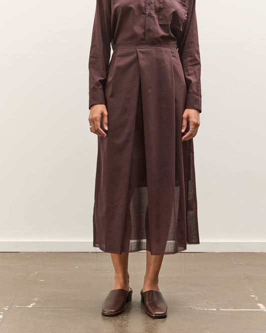 Camiel Fortgens Topless Dress, Brown Wool Mesh