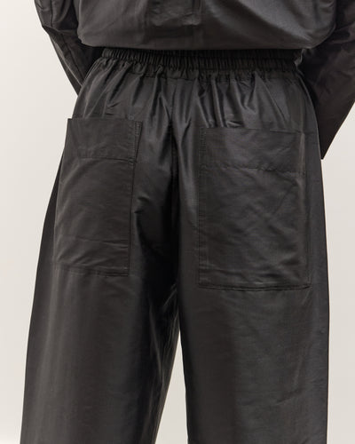 Cawley Silk Dupion Luna Trouser with Trim, Black