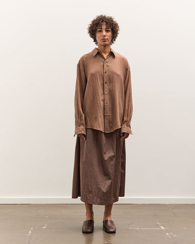 Colbo Office Shirt, Sheer Crinkled Clay