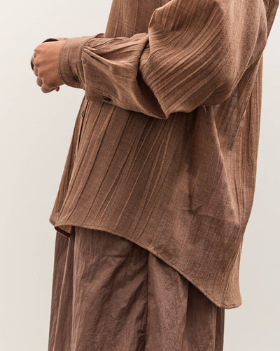Colbo Office Shirt, Sheer Crinkled Clay