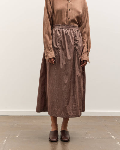 Colbo Elastic Skirt, Crinkly Brown Nylon