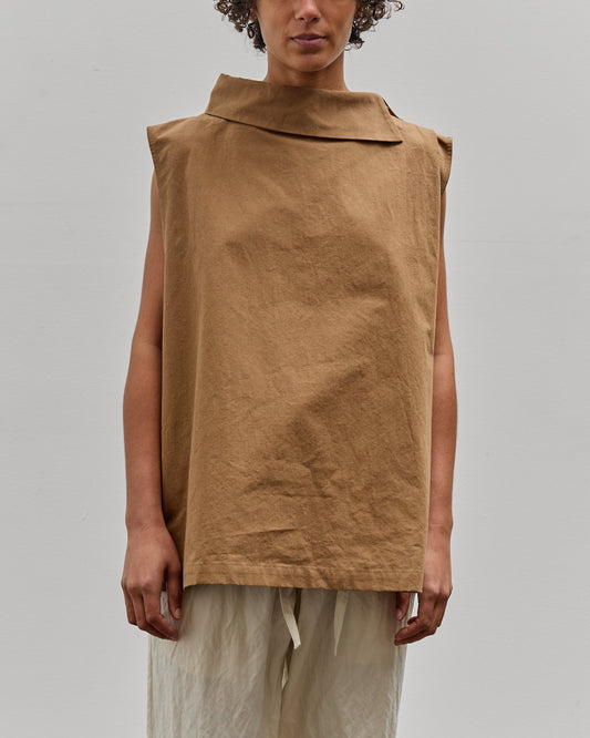 Colbo Side Collar Vest, Ochre