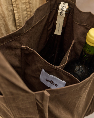 Colbo Wine Bag, Military Brown