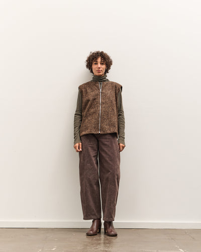 Colbo Zip Vest, Speckled Brown