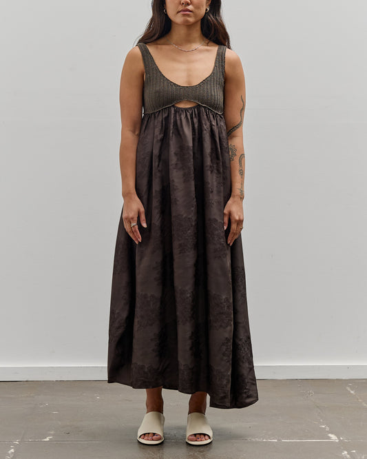 Cordera Handmade Crochet Dress, Dark Brown