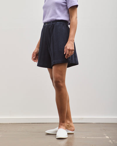 Cordera Herringbone Shorts, Navy