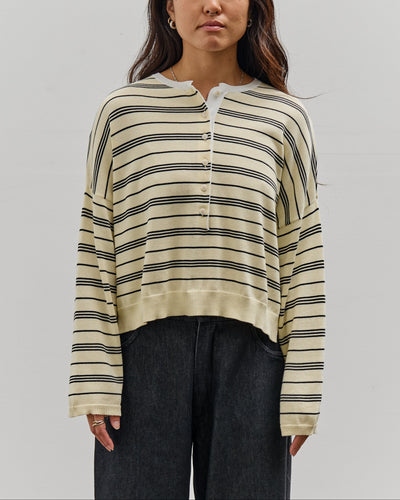Cordera Organic Cotton Polo Sweater, Stripe