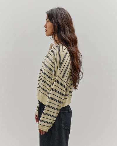 Cordera Organic Cotton Polo Sweater, Stripe