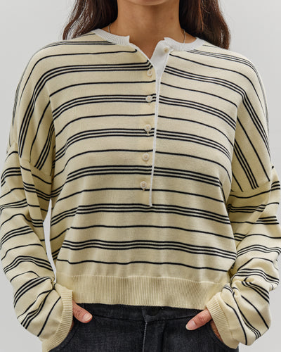 Cordera Organic Cotton Polo Sweater, Stripe