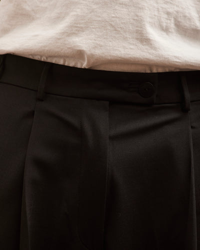 Cordera Unisex Tailoring Masculine Pant, Black