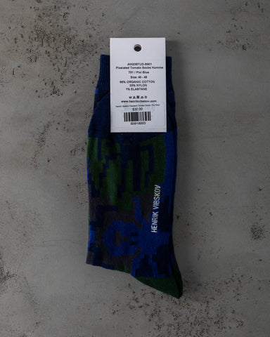 Henrik Vibskov Pixelated Tomato Socks, Pixi Blue