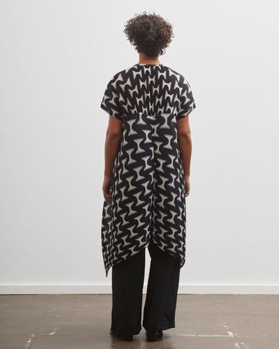 Henrik Vibskov Thumb Plisse Blouse, Black White Jazz Hands