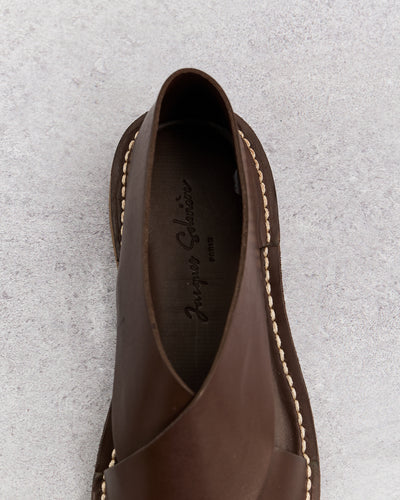 Jacques Soloviere Biarritz Sandal Pull-Up, Brown