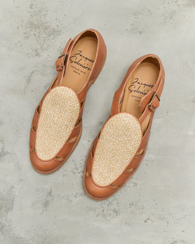 Jacques Soloviere Franck Sandal, Natural Raffia