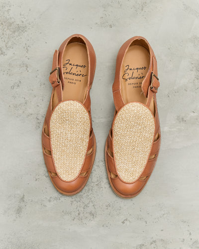 Jacques Soloviere Franck Sandal, Natural Raffia