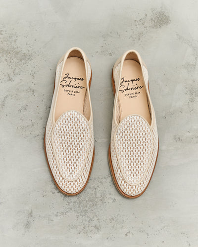 Jacques Soloviere Jacques New Shoes, Fishnet Ecru