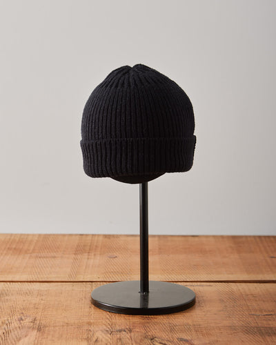 Jan-Jan Van Essche Beanie #5, Pitch Black Linen