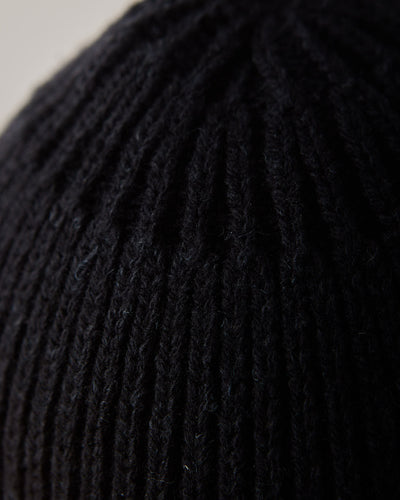 Jan-Jan Van Essche Beanie #5, Pitch Black Linen