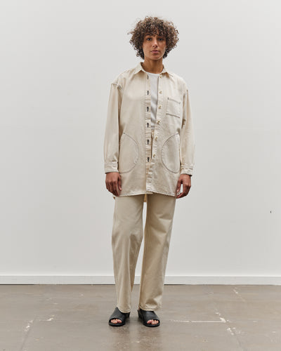 Jesse Kamm Okuda Jacket, Natural with Slate Stitch