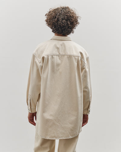 Jesse Kamm Okuda Jacket, Natural with Slate Stitch