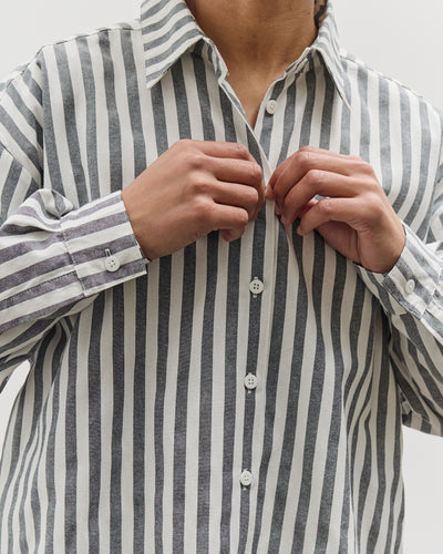 Jesse Kamm Speciality Alberta Shirt, Bold Slate Stripe