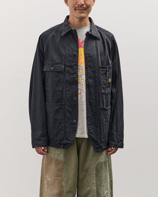 Kapital Unisex 10oz BLKxBLK Denim CACTUS Coverall, Black