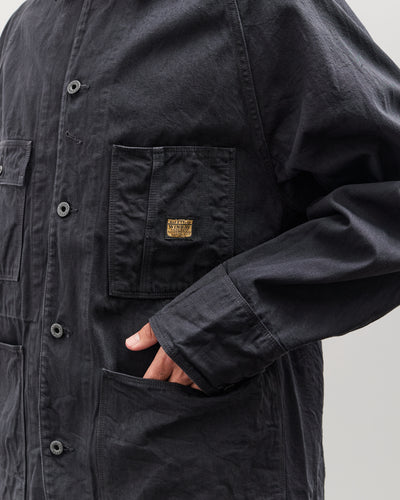 Kapital Unisex 10oz BLKxBLK Denim CACTUS Coverall, Black