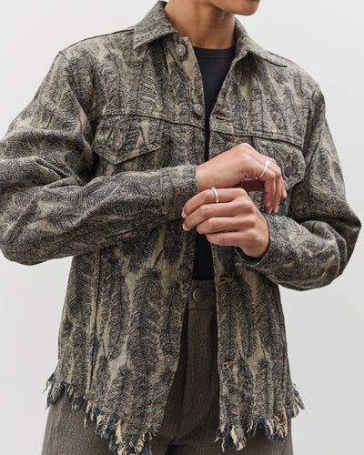 Kapital 12oz MAGPIE Denim 3rd JKT, BLKxBE