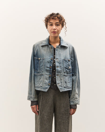 Kapital 12oz Denim Cropped WINDAY CHOR JKT, PRO