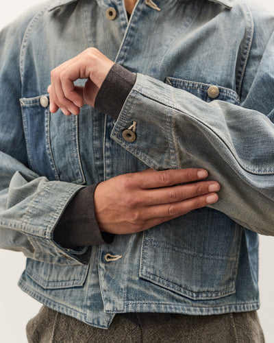 Kapital 12oz Denim Cropped WINDAY CHOR JKT, PRO