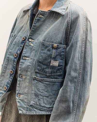 Kapital 12oz Denim Cropped WINDAY CHOR JKT, PRO