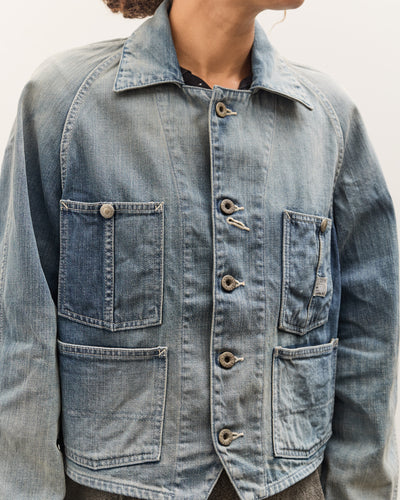 Kapital 12oz Denim Cropped WINDAY CHOR JKT, PRO