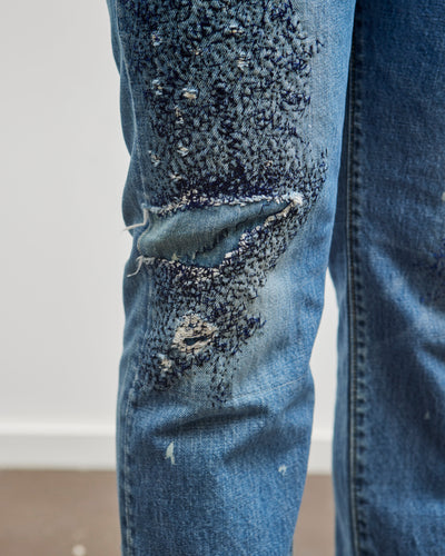 Kapital 14oz Denim 5P MONKEY CISCO (3YearsFade), IDG