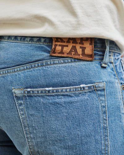 Kapital 14oz Denim 5P MONKEY CISCO (3YearsFade), IDG