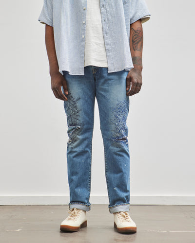 Kapital 14oz Denim 5P MONKEY CISCO (3YearsFade), IDG