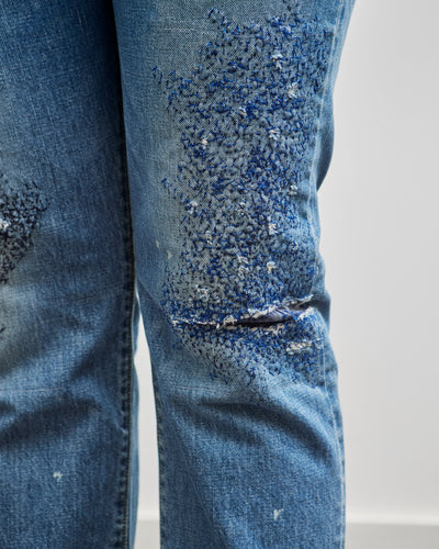 Kapital 14oz Denim 5P MONKEY CISCO (3YearsFade), IDG