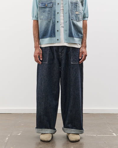 Kapital 14oz Denim FATIGUE Baggy Pants, IDG