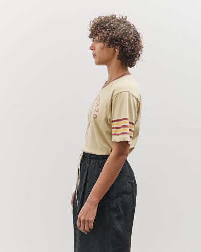 Kapital 20/-Jersey V-Neck RINGER-T (College CAPITAL), Beige