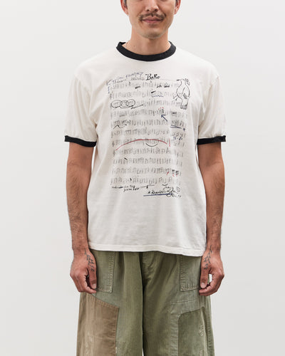 Kapital 20/-Jersey RINGER T (BORO ELEGY), Ecru