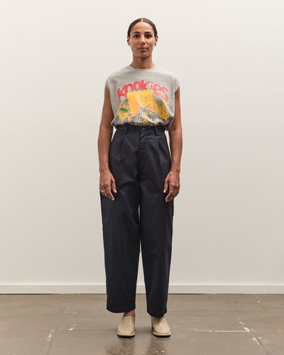 Kapital 36/2 Westpoint Chino CUT-OUT Baggy Pants, Navy