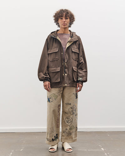 Kapital 60/40 Cloth MAGPIE Mountain Parka, Dark Brown