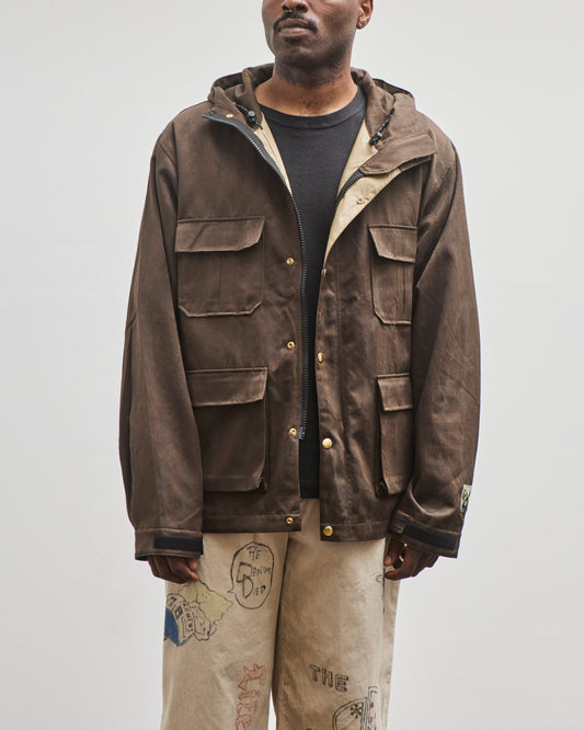 Kapital Unisex 60/40 Cloth MAGPIE Mountain Parka, Dark Brown